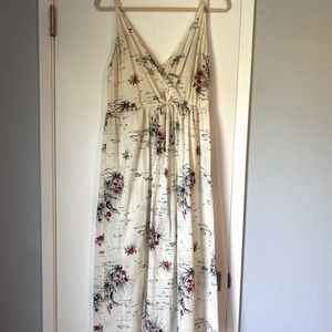 Reformation Jeans Cream Island Print Dress M